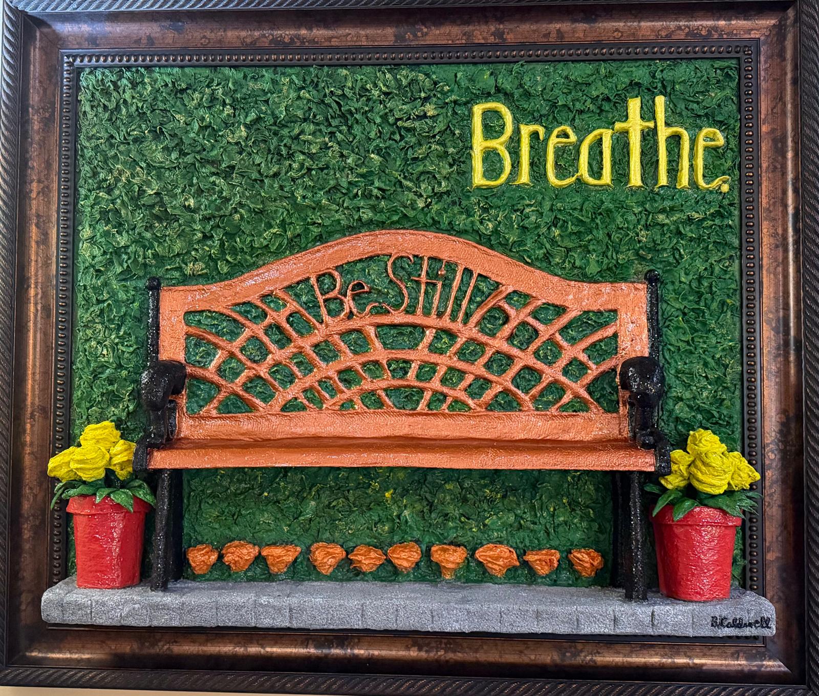 The above 3-D piece was created
for the Baptist Memorial Women’s Hospital waiting room.